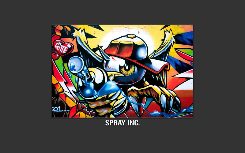 graffiti art with bird character