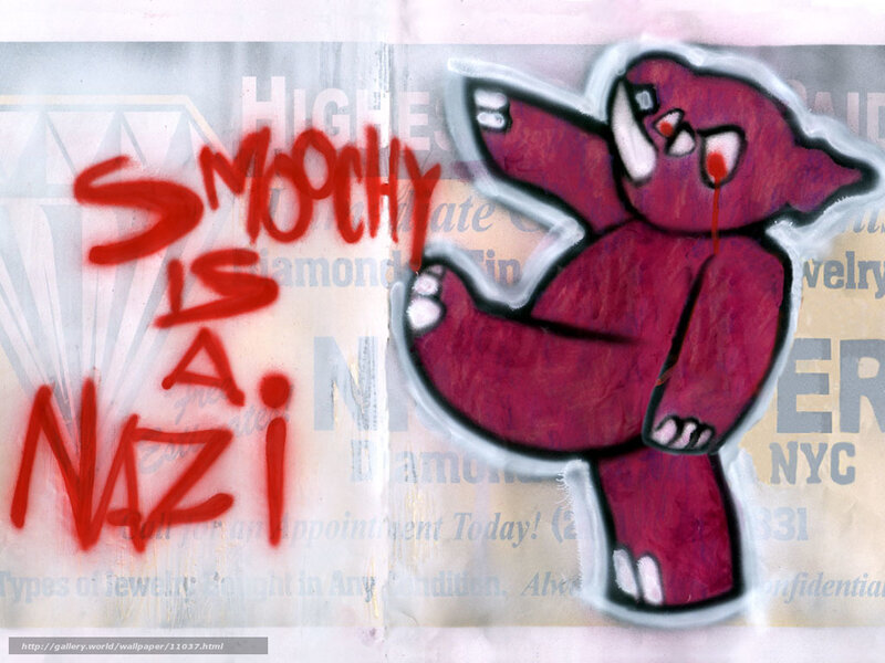 graffiti art with cartoon character