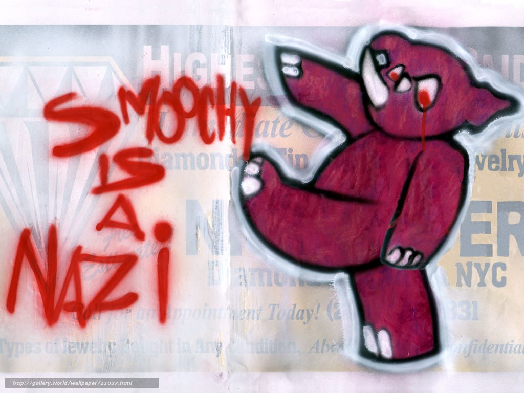 graffiti art with cartoon character