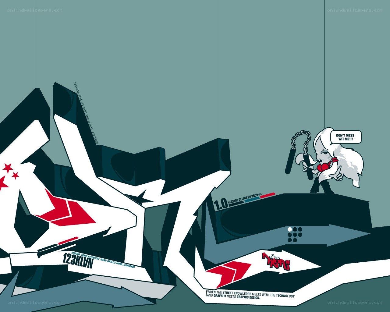 Graffiti art with character