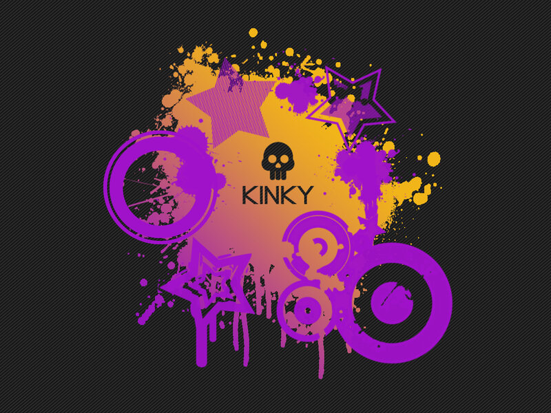 graffiti art with kink logo