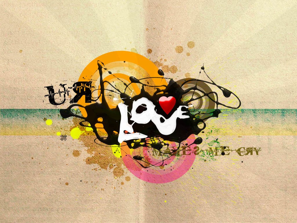 graffiti art with love theme