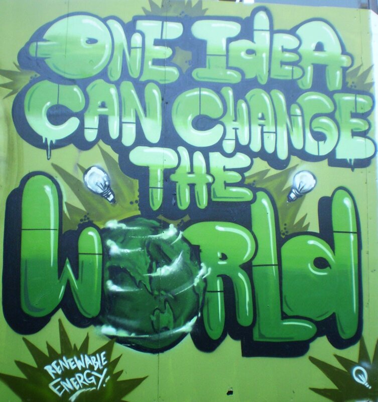 graffiti art with message