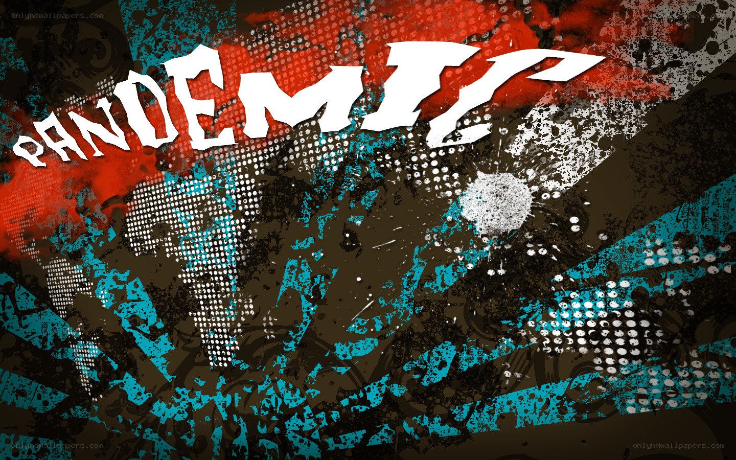 graffiti art with pandemic text