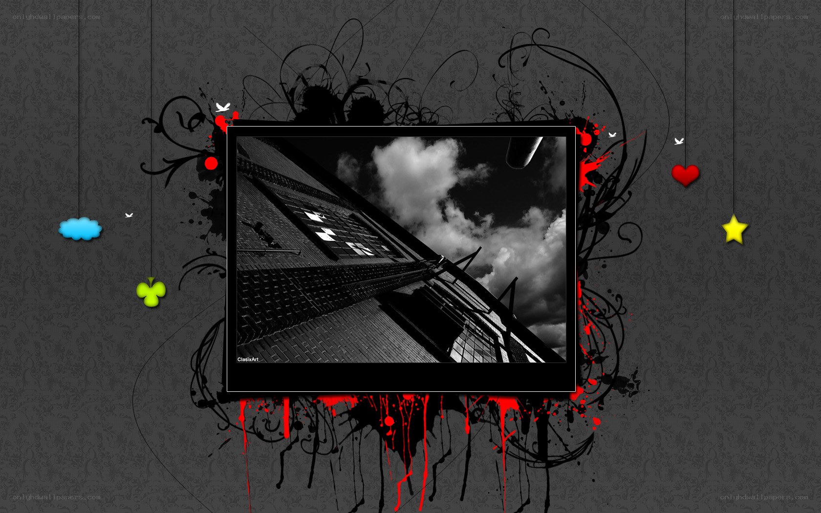 graffiti art with photo frame