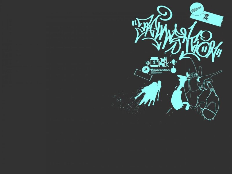 graffiti art with reinvention theme