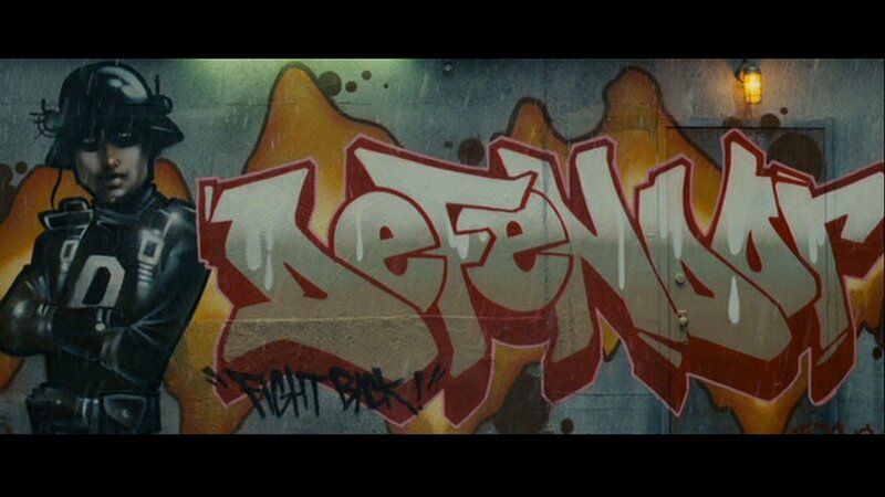 graffiti art with soldier figure