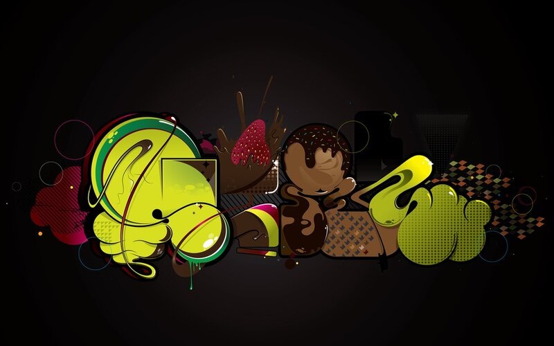 Graffiti Art with Sweets