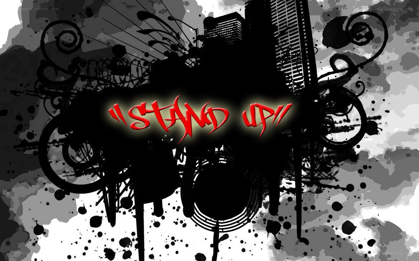 graffiti art with text
