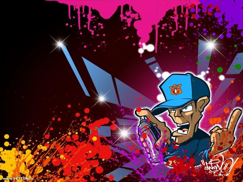 graffiti artist cartoon