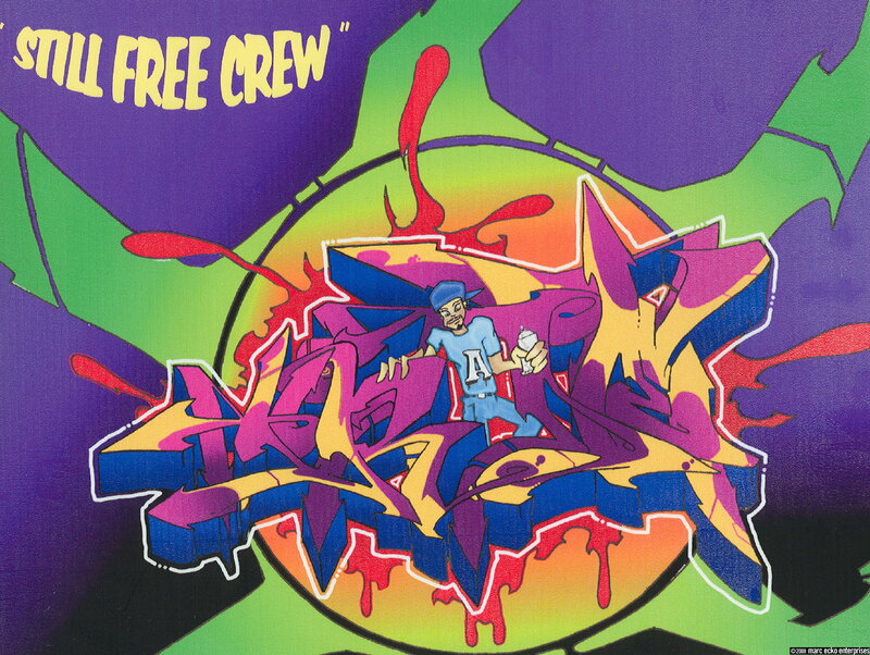 Graffiti Artist Character — Purple