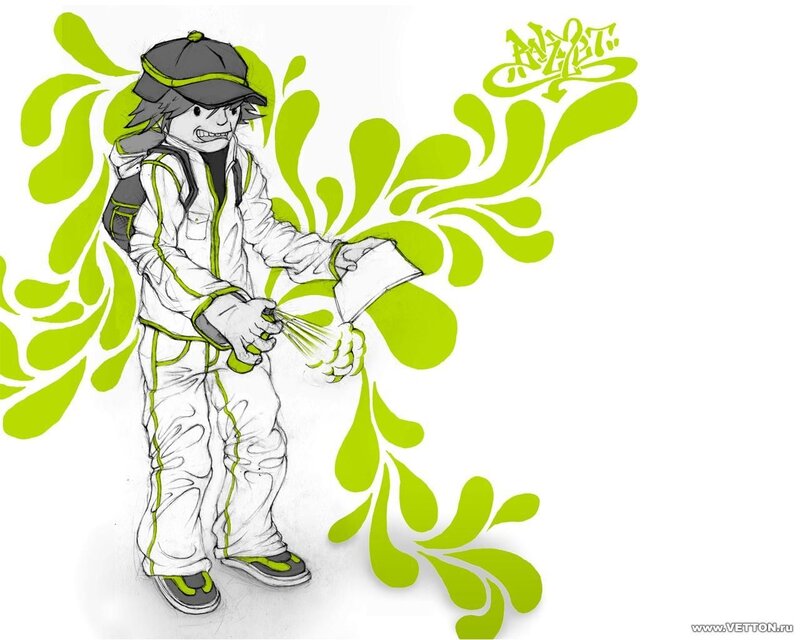graffiti artist character