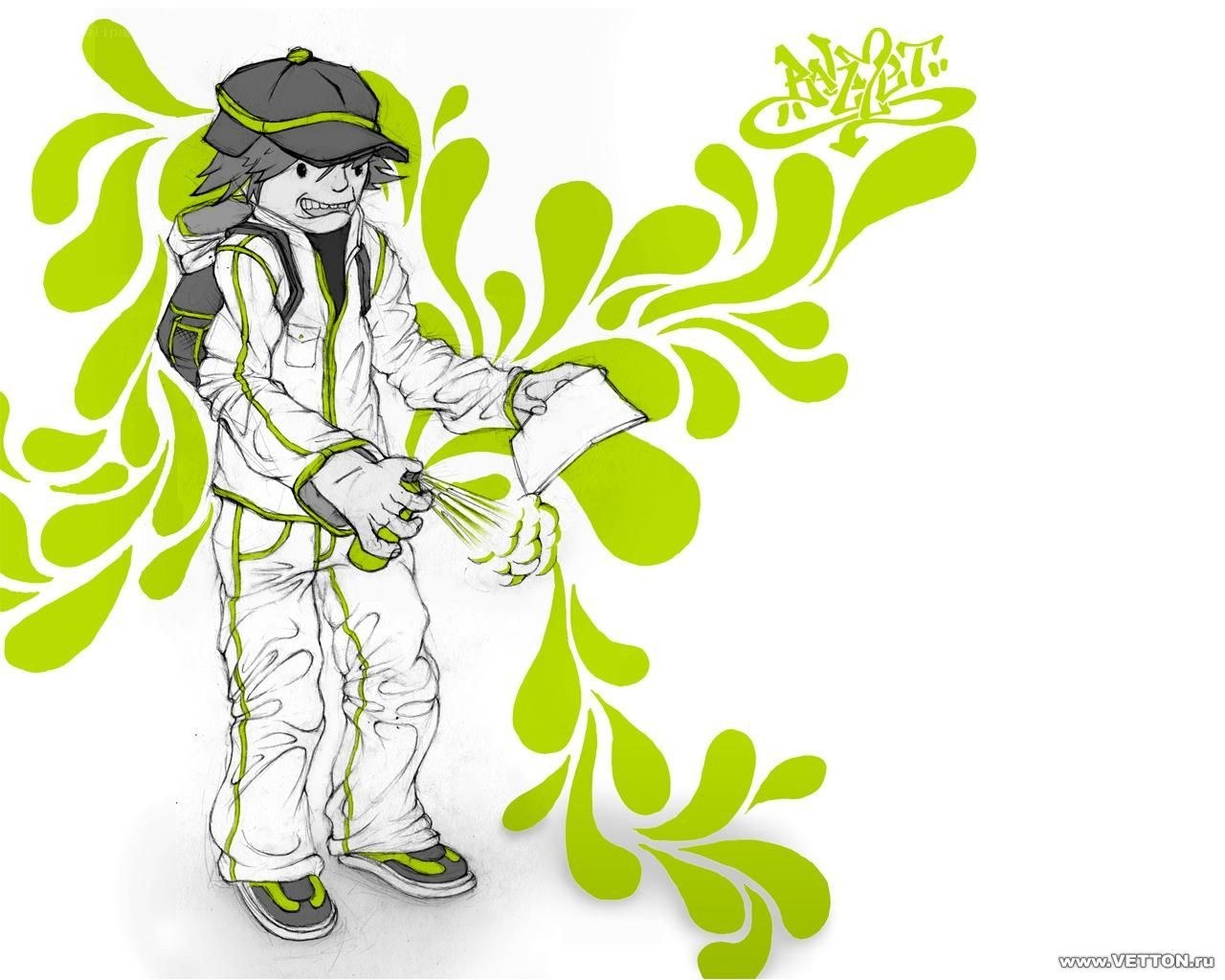 graffiti artist character