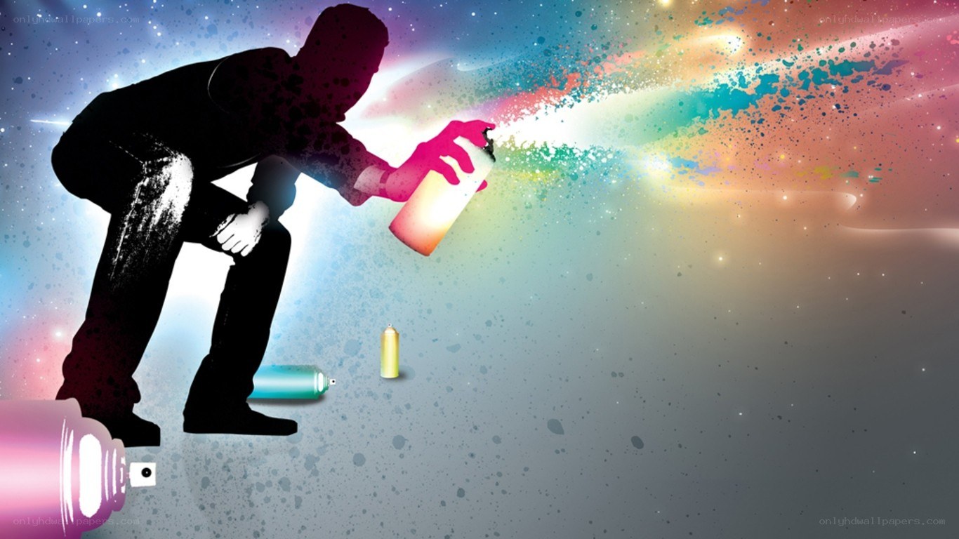 graffiti artist spray painting