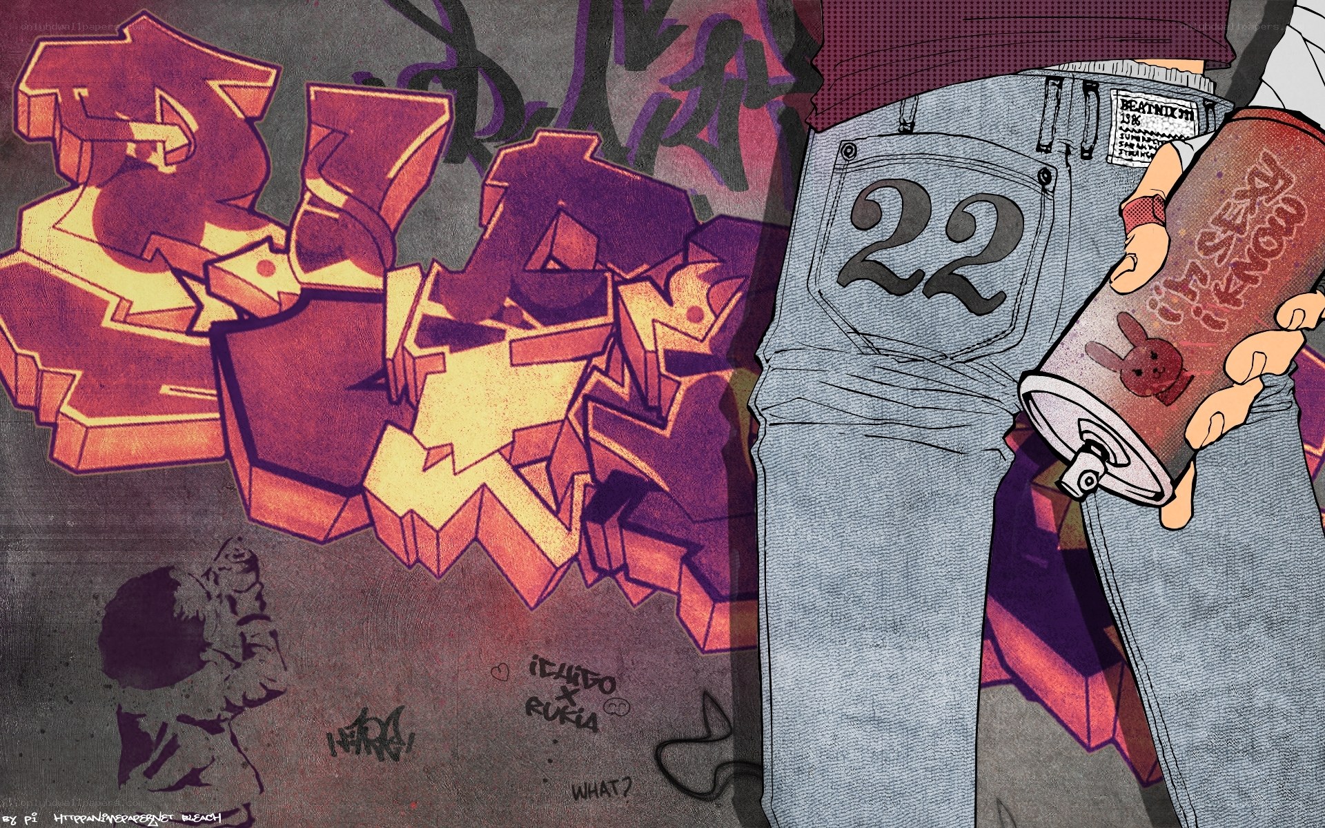 graffiti artist with spray can