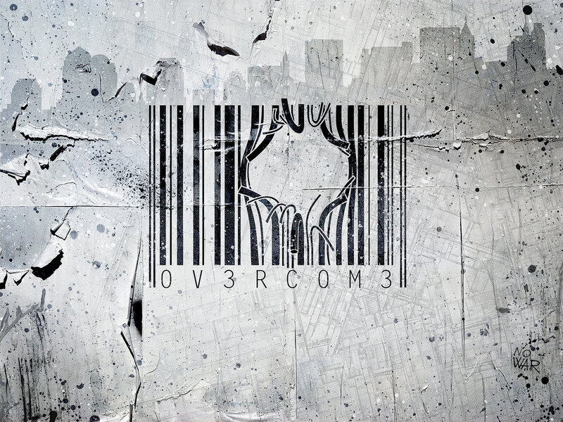 Graffiti Barcode Art — Gray