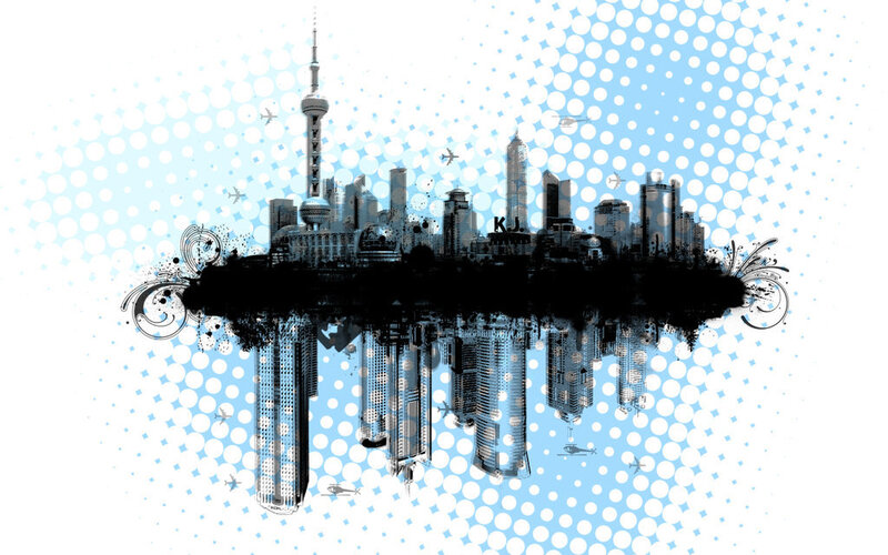 graffiti city skyline art