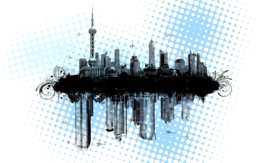 graffiti city skyline art