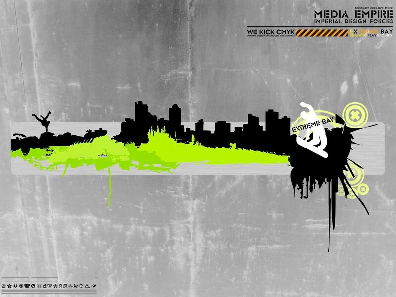graffiti city skyline design