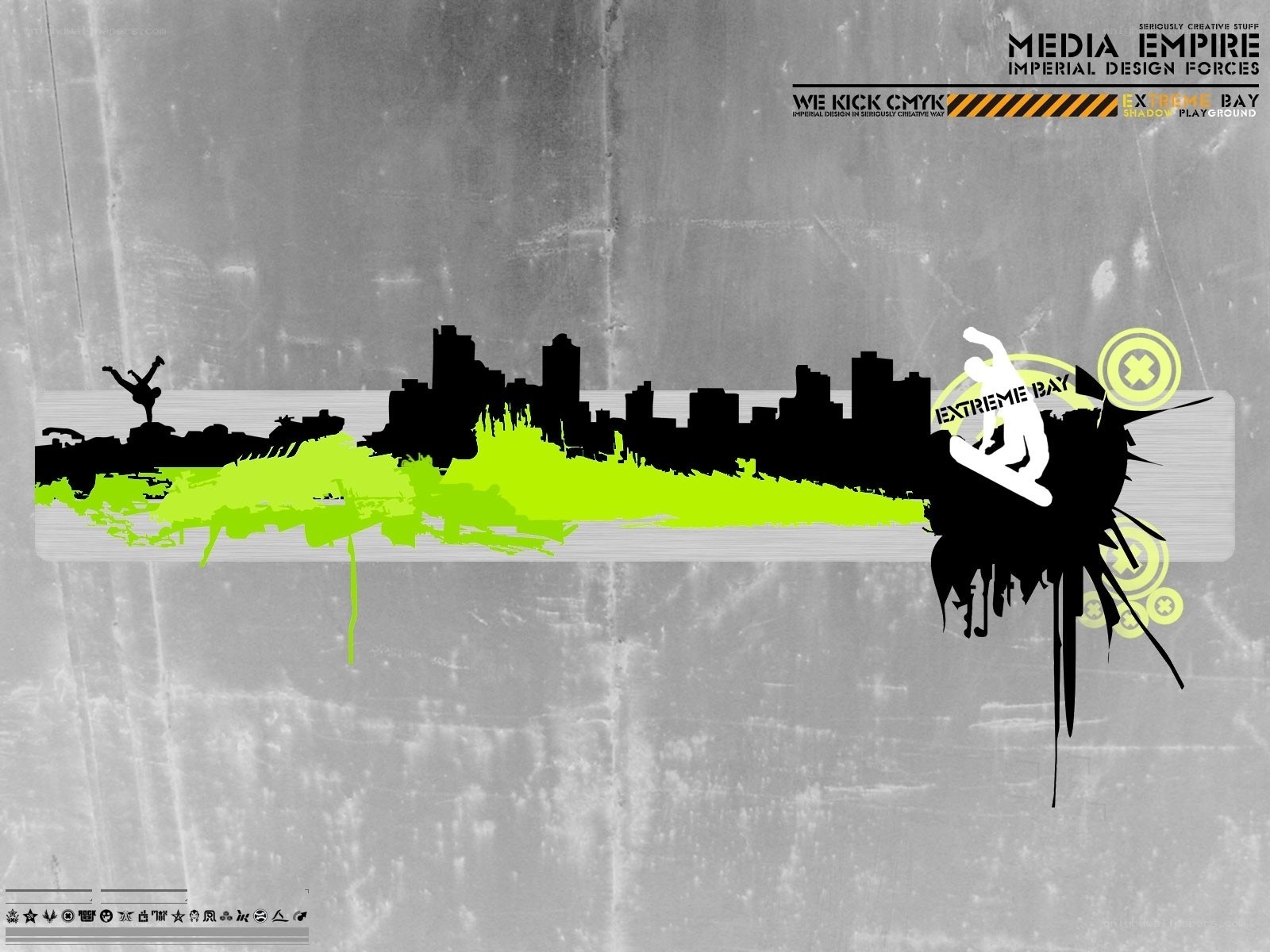 graffiti city skyline design