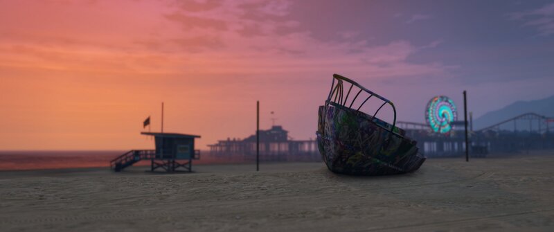 Graffiti-covered Boat