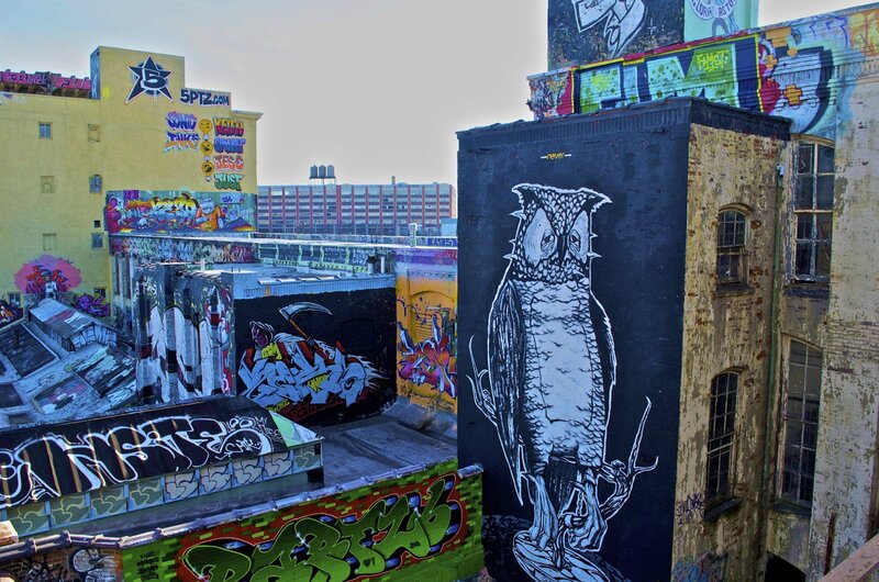 Graffiti-covered Buildings