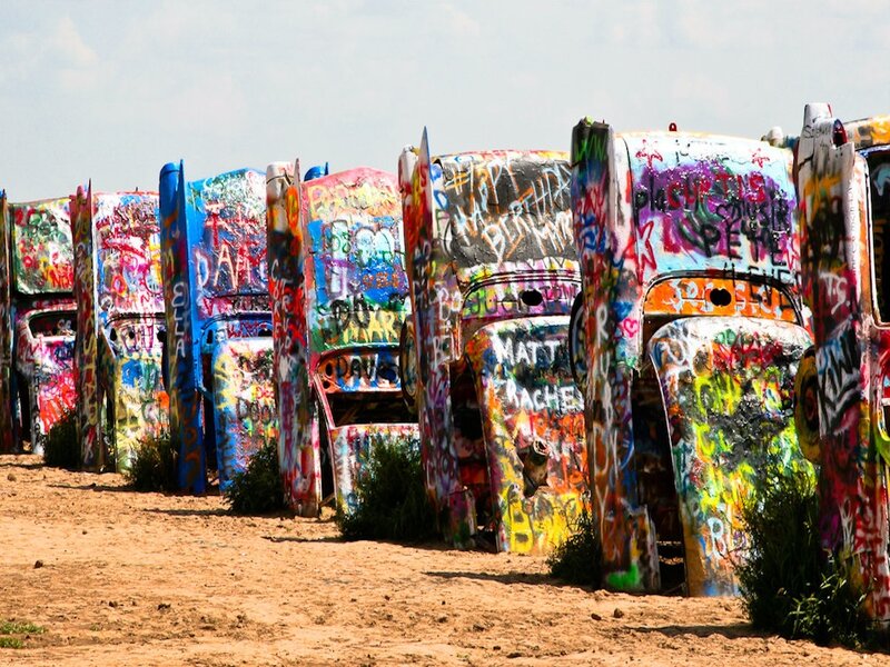 Graffiti-covered Cars