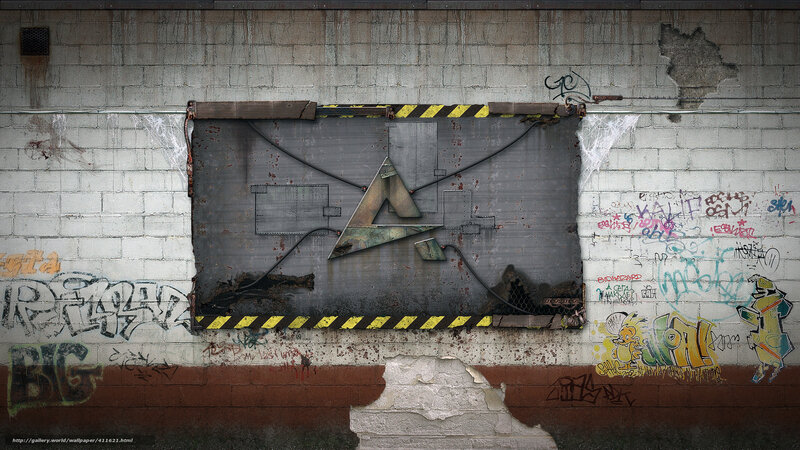 graffiti-covered industrial wall
