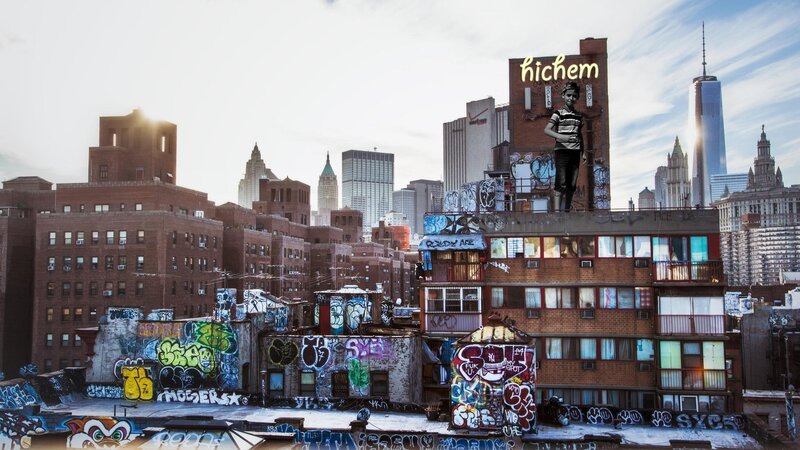 Graffiti-covered Rooftops — Brown