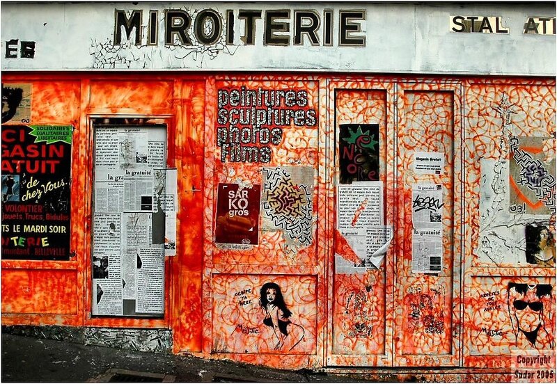Graffiti-covered Storefront — Orange