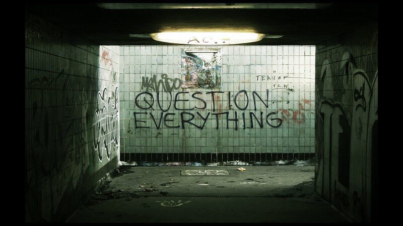 Graffiti-covered Tunnel — Green
