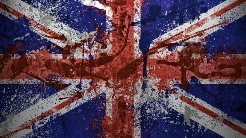 Graffiti-covered Union Jack