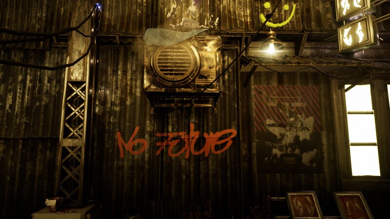 Graffiti-covered Wall — Brown