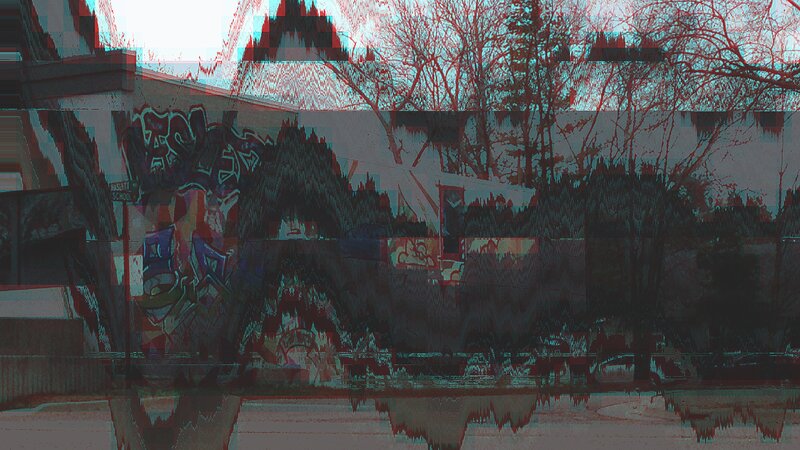 Graffiti-covered Wall — Red