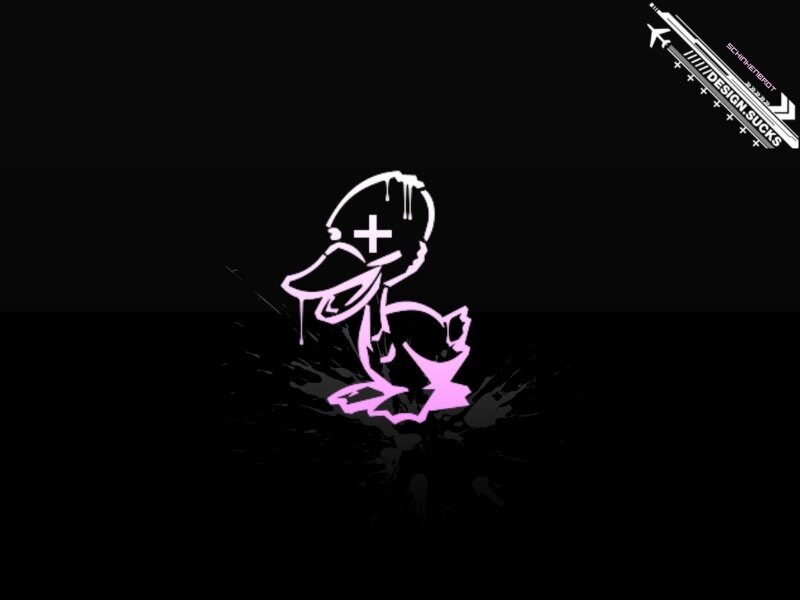 Graffiti Duck Illustration