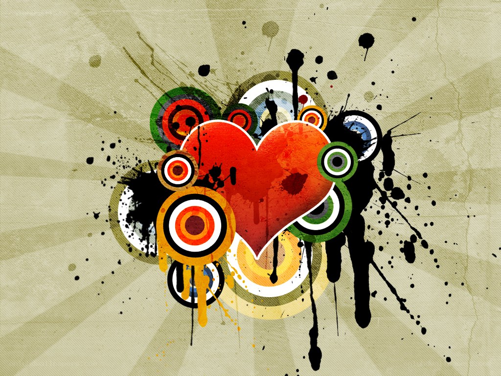 graffiti heart art