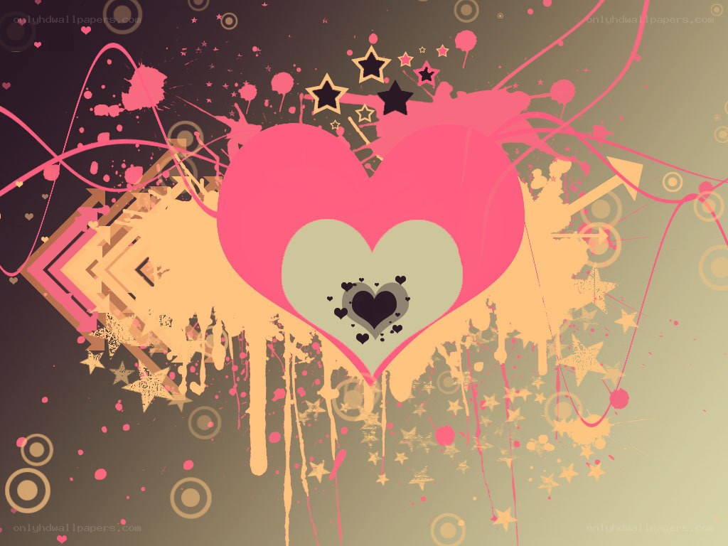 graffiti heart art design