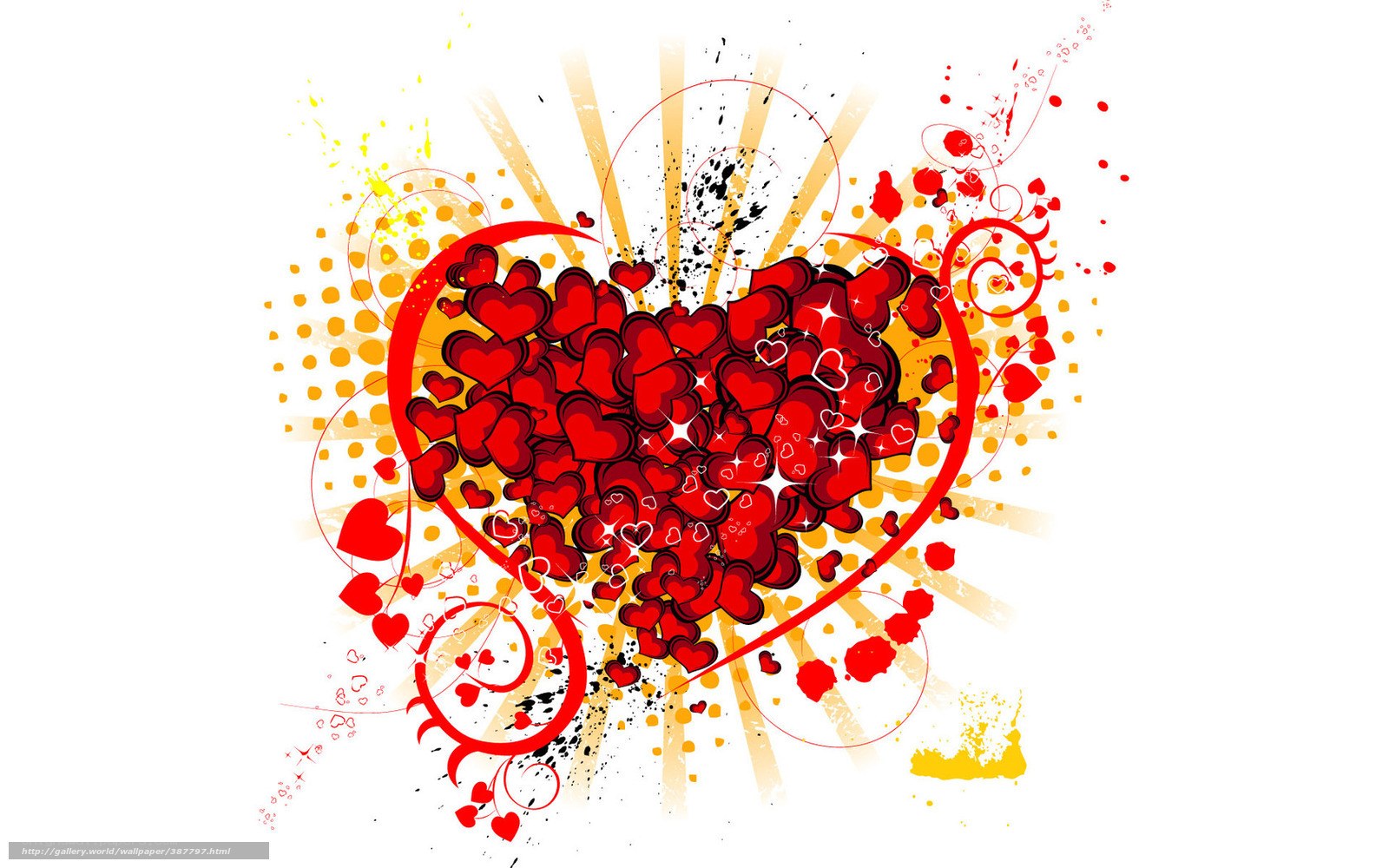 graffiti heart explosion