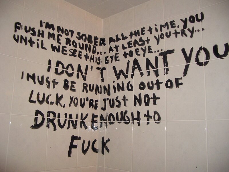 graffiti in a bathroom