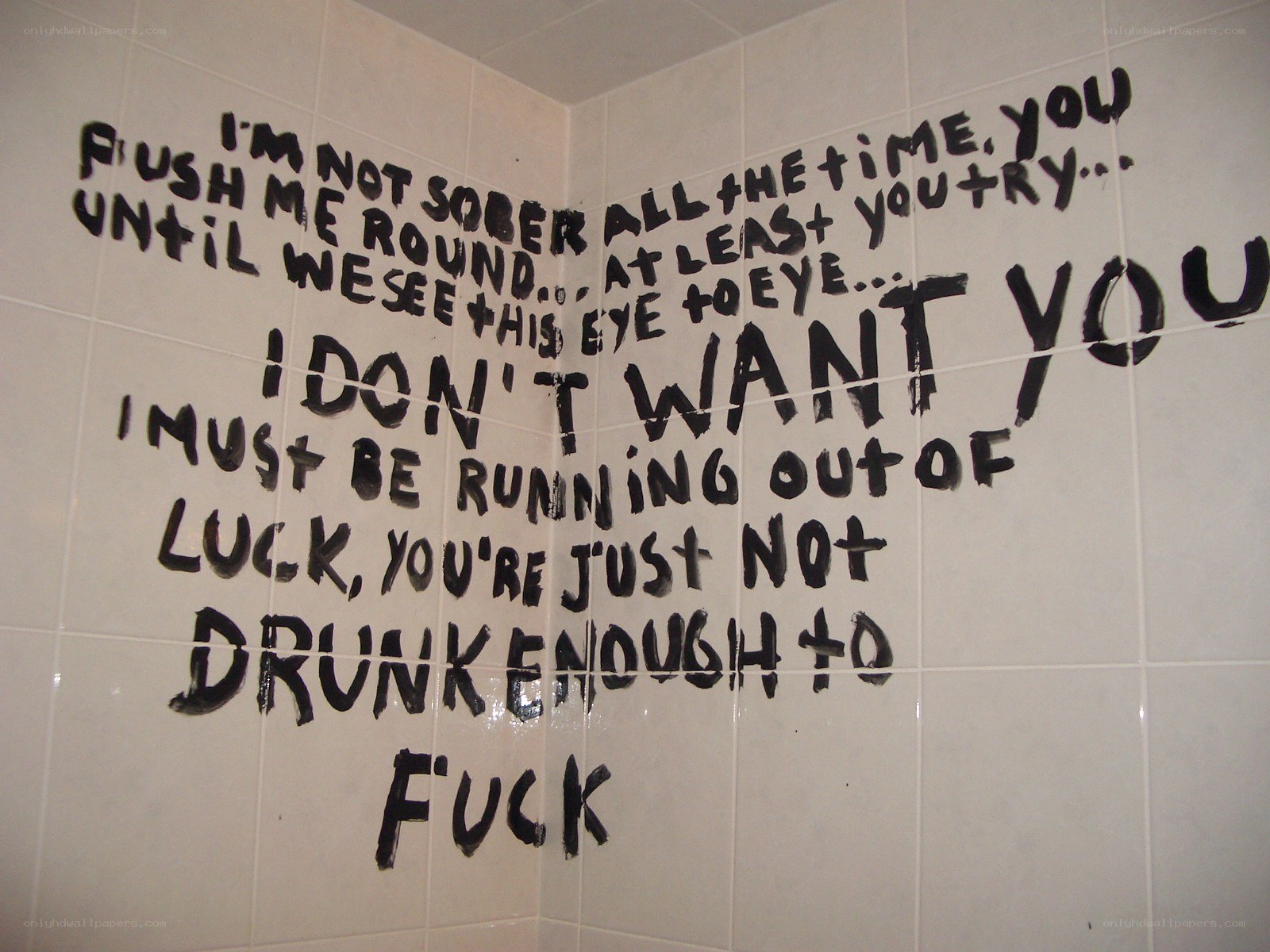 graffiti in a bathroom