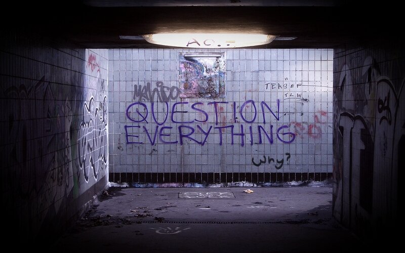 graffiti in an underground tunnel