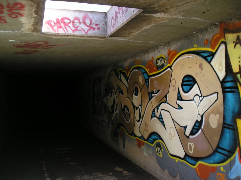 graffiti in an underpass