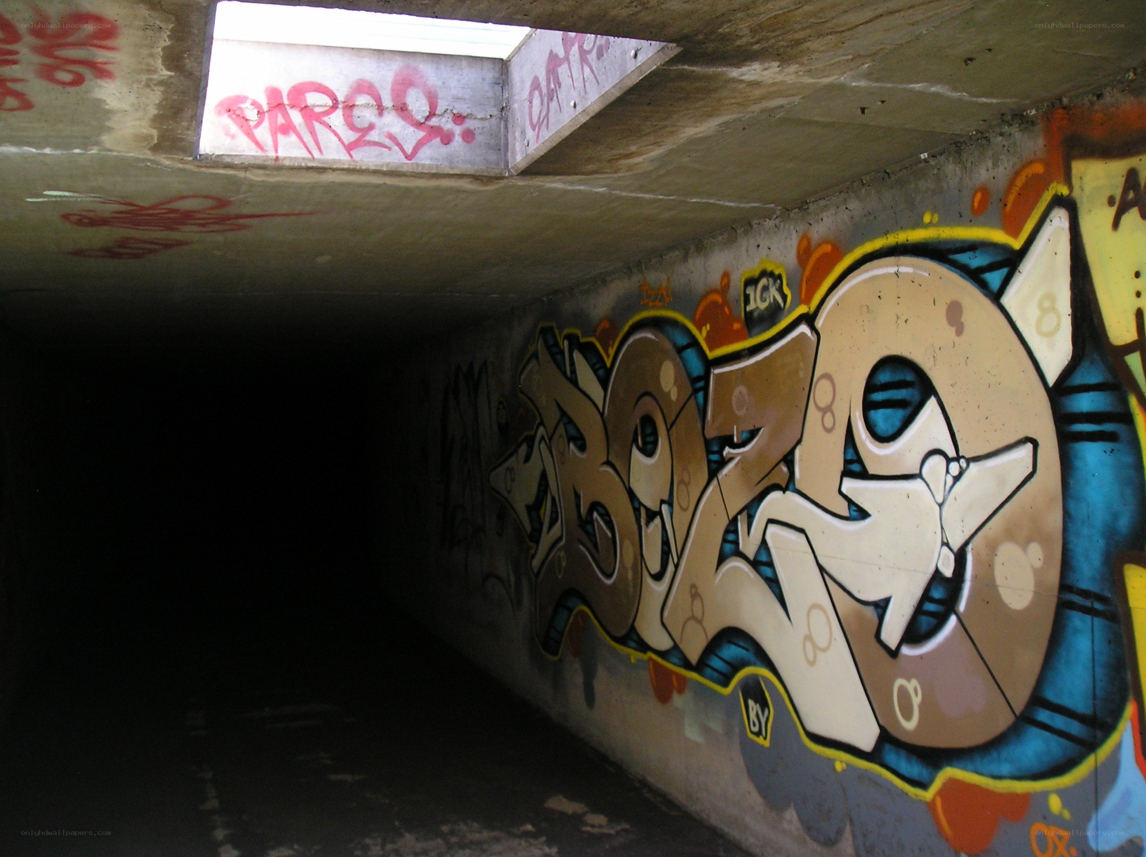 graffiti in an underpass