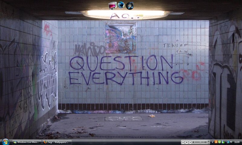 graffiti in subway tunnel