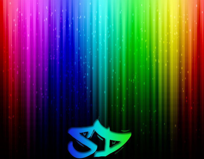 Graffiti Logo on Rainbow
