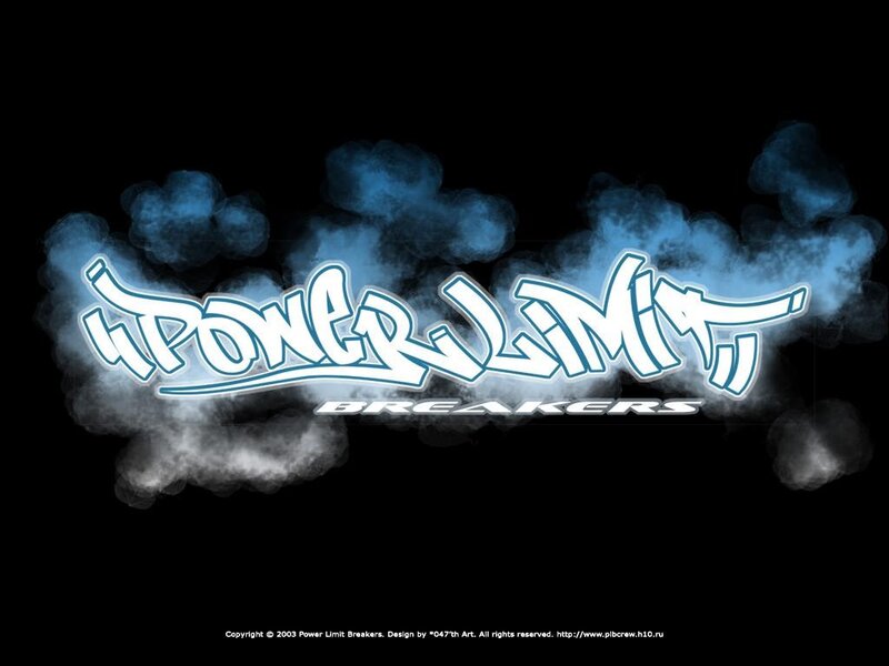 Graffiti Logo with Smoke