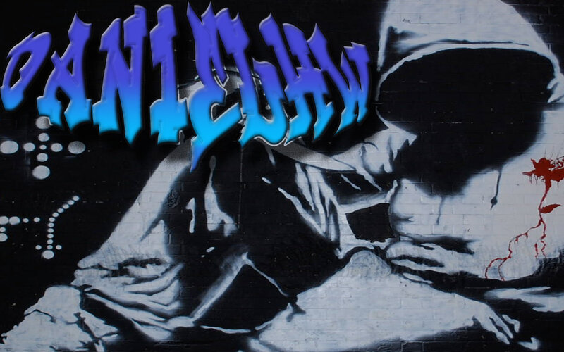 graffiti mural of a figure
