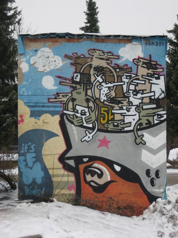 graffiti mural on a wall