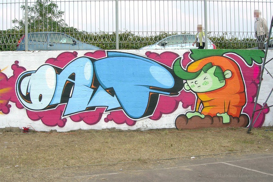 graffiti mural on a wall