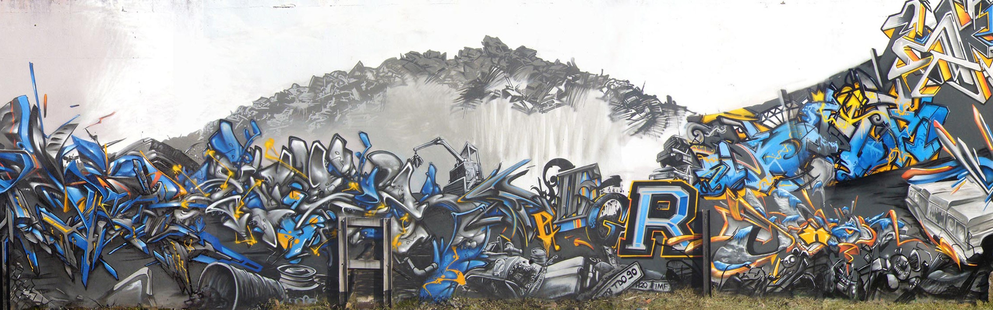 graffiti mural on a wall